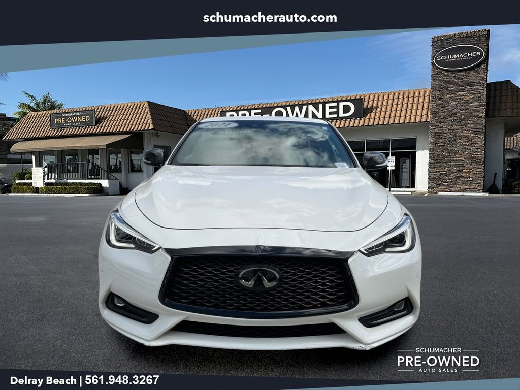 Used 2021 INFINITI Q60 Red Sport 400 w/ Carbon Fiber Package RWD image 2