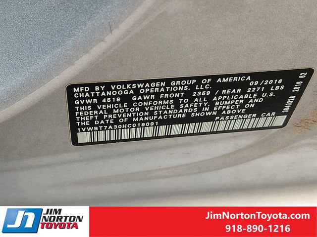 Used 2017 Volkswagen Passat 1.8T SE FWD image 32