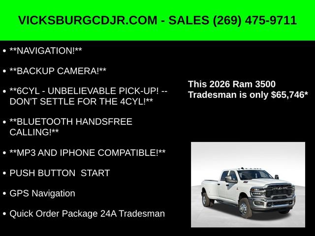 New 2026 RAM 3500 Tradesman image 5