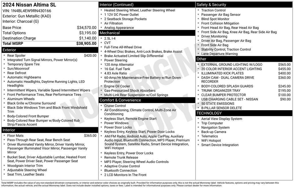 Used 2024 Nissan Altima 2.5 SL image 59