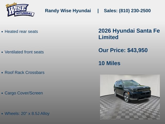 New 2026 Hyundai Santa Fe Limited AWD/4WD image 20