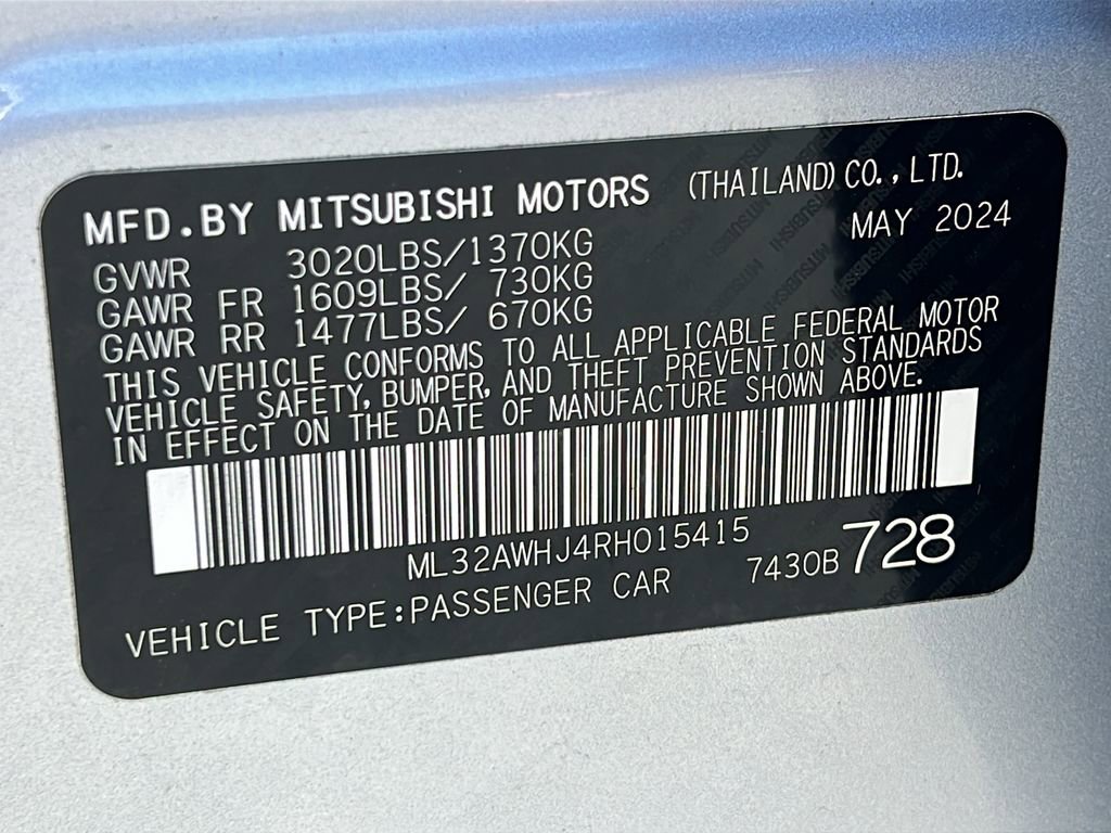Used 2024 Mitsubishi Mirage Black Edition FWD image 24