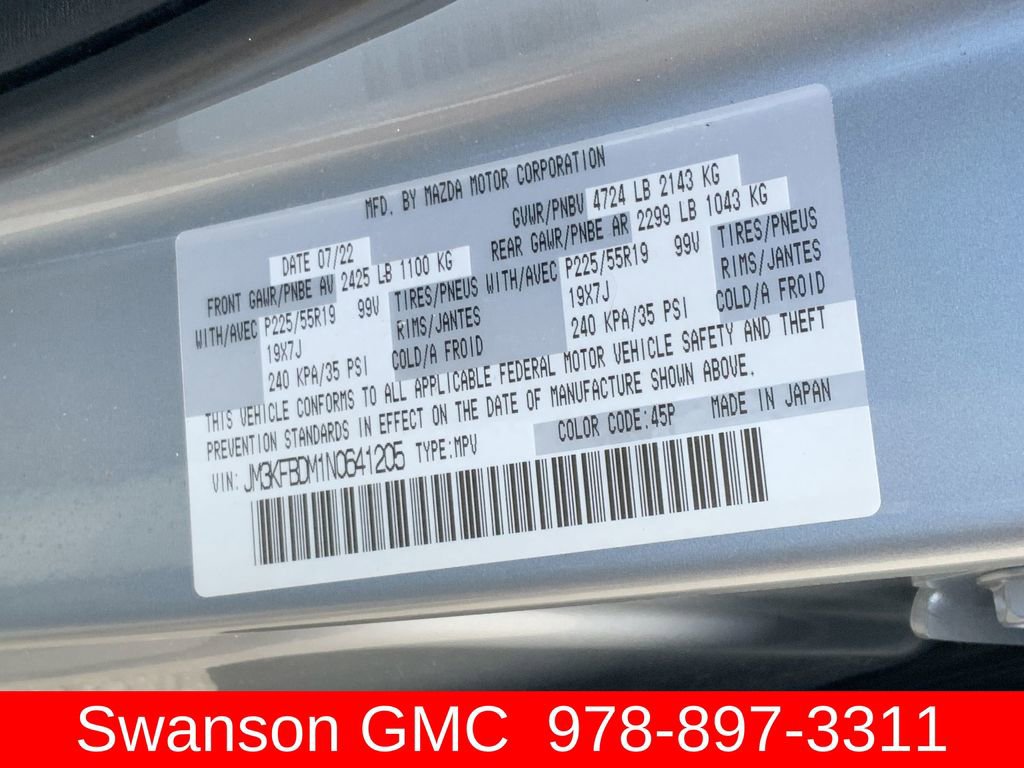 Used 2022 MAZDA CX-5 AWD 2.5 S w/ Premium Package image 34