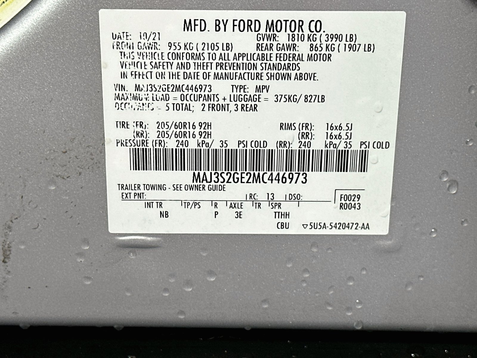 Used 2021 Ford EcoSport SE FWD image 30