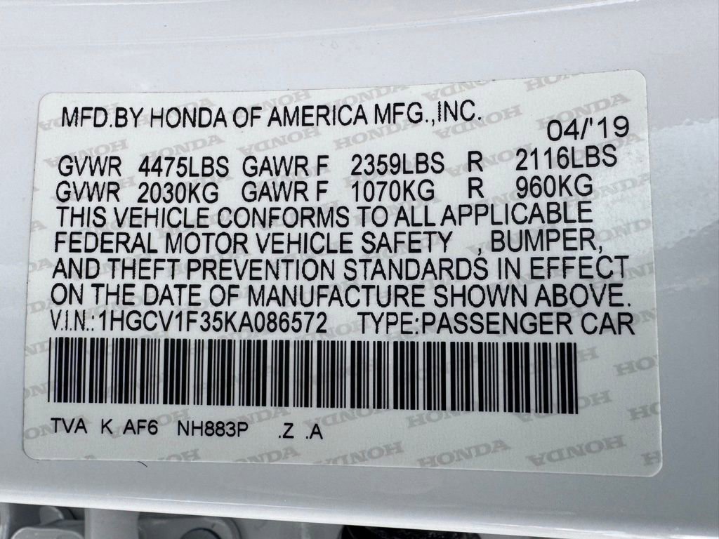 Used 2019 Honda Accord Sport image 35