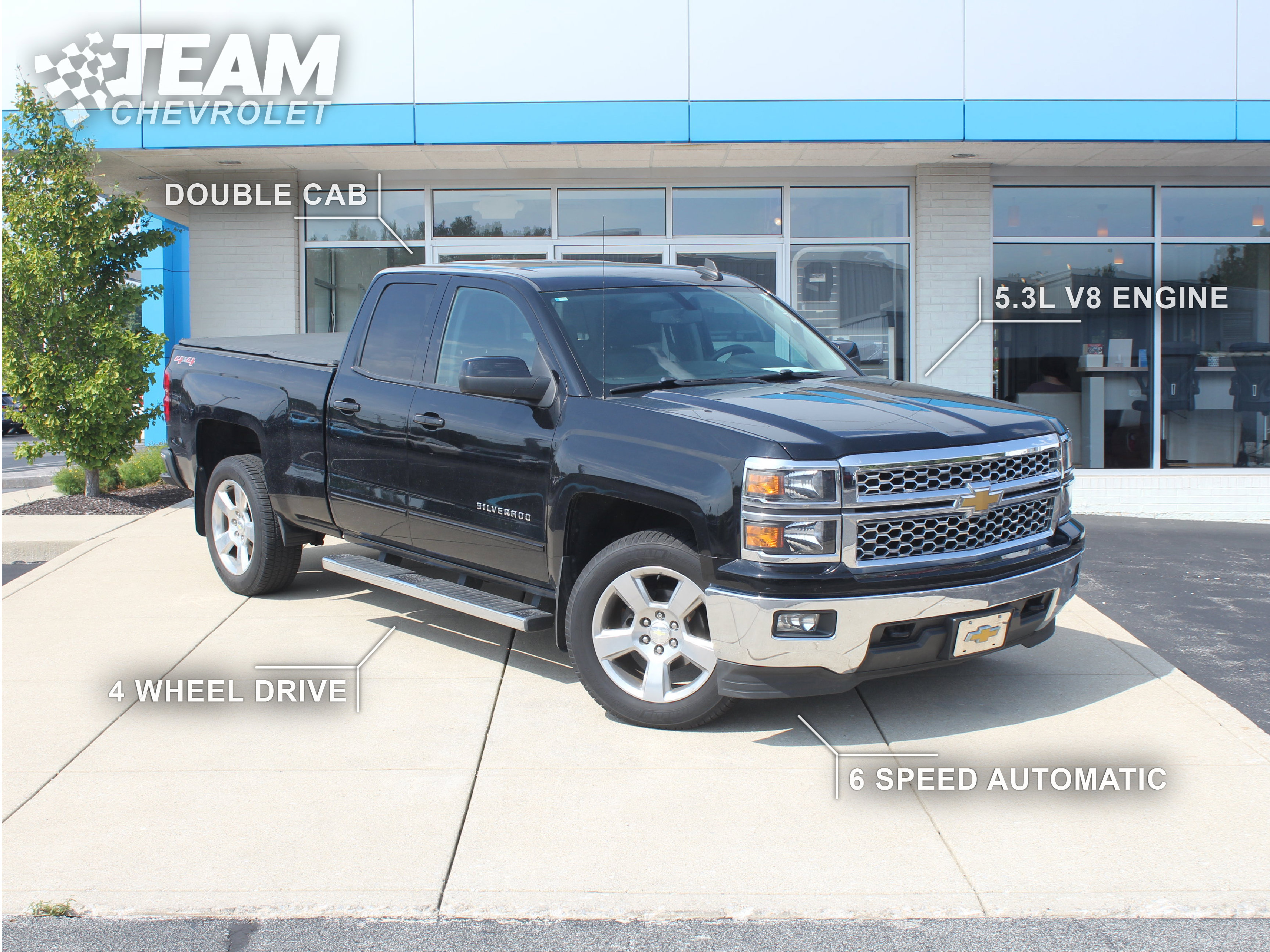 Used 2015 Chevrolet Silverado 1500 LT w/ LT Convenience Package AWD/4WD image 2