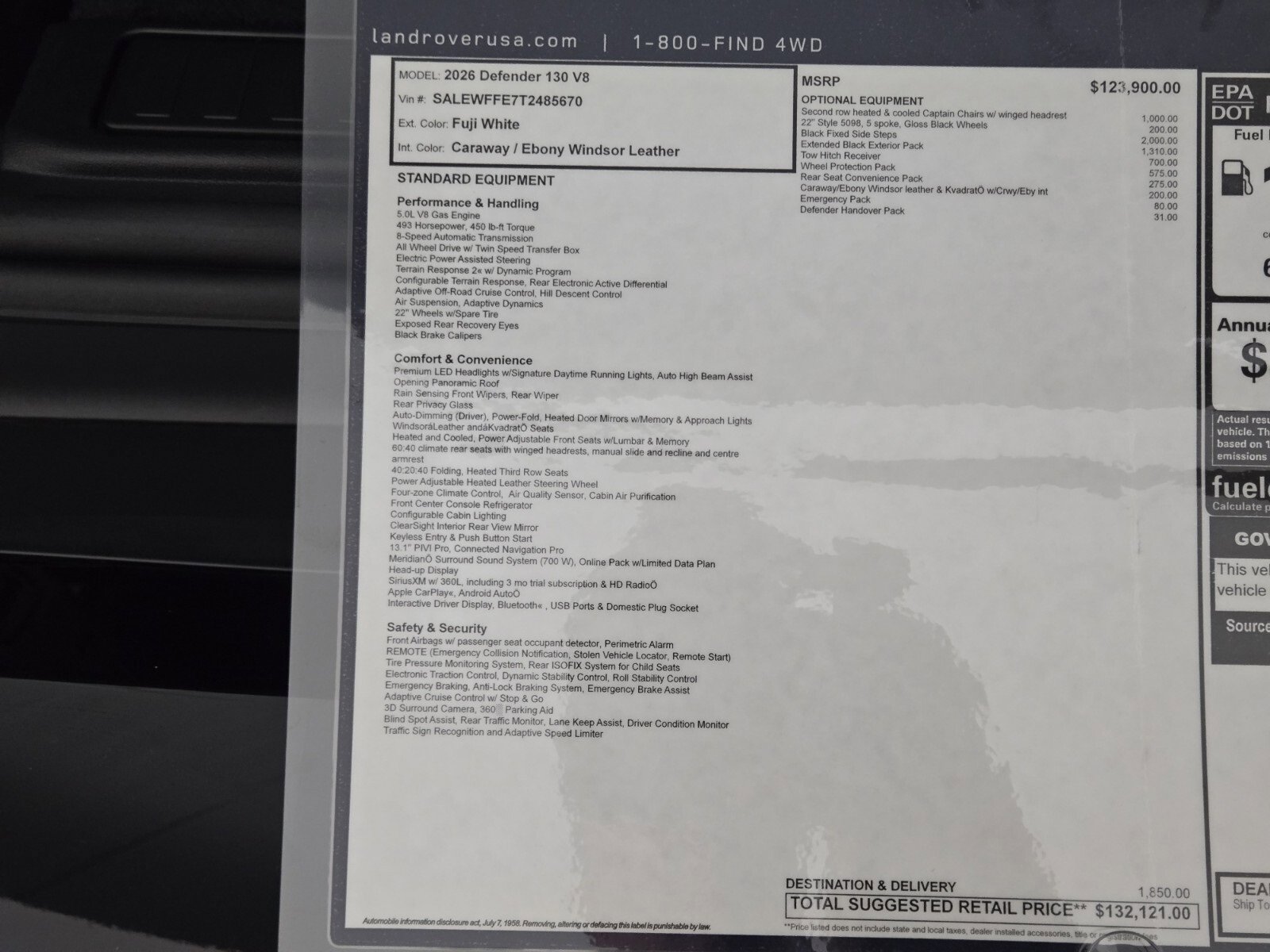 New 2026 Land Rover Defender 130 V8 image 36