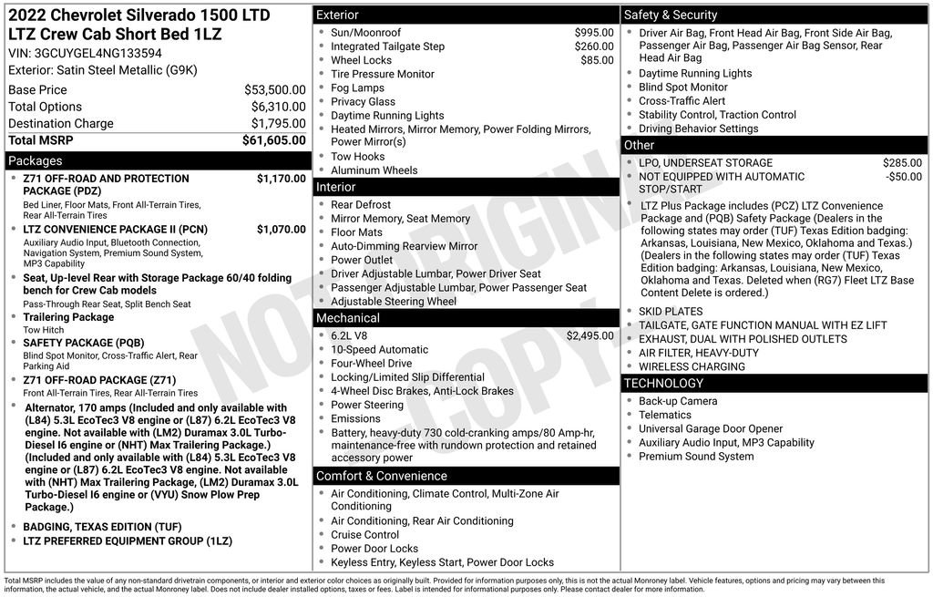 Used 2022 Chevrolet Silverado 1500 LTZ image 21