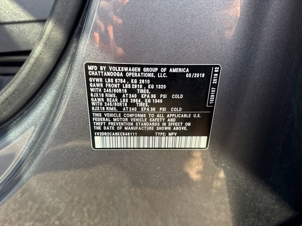 Used 2019 Volkswagen Atlas SE w/ Towing Package image 29