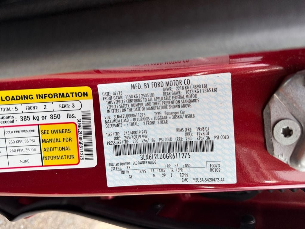 Used 2016 Lincoln MKZ Hybrid w/ Equipment Group 600A Reserve FWD image 36