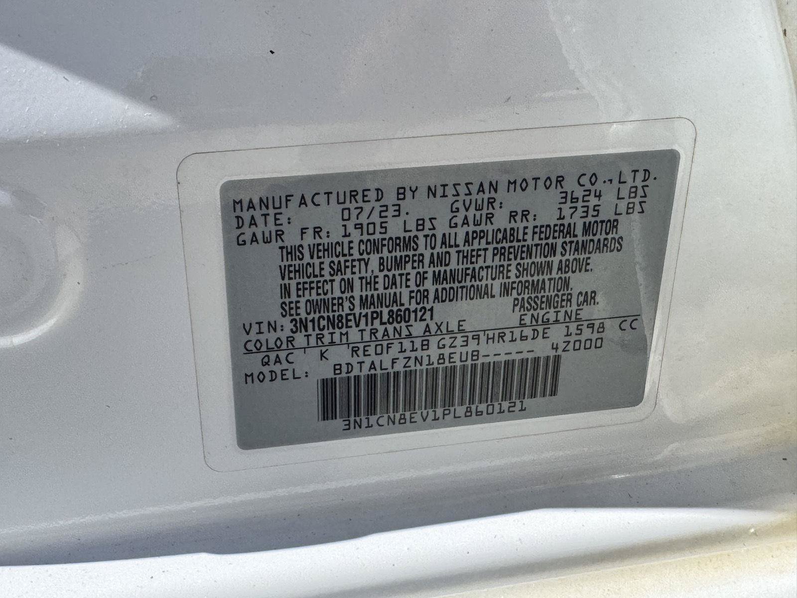Used 2023 Nissan Versa SV FWD image 34