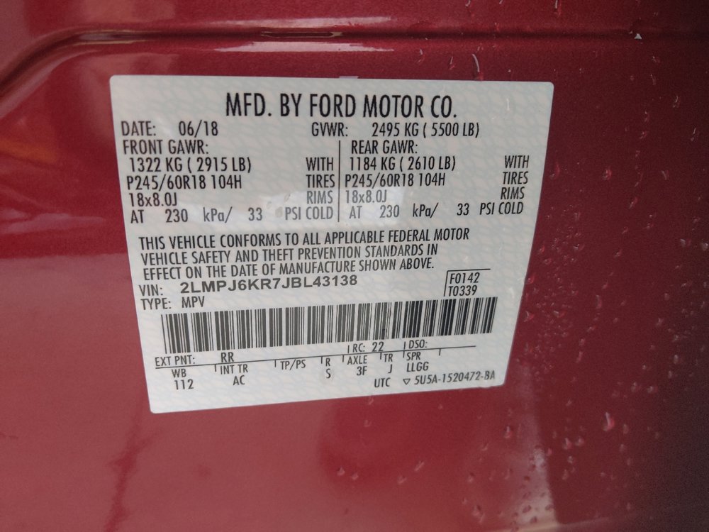 Used 2018 Lincoln MKX Select w/ Select Plus Package image 33