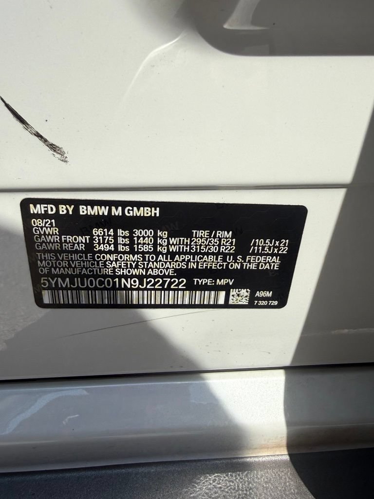 Used 2022 BMW X5 M w/ Competition Package AWD/4WD image 27