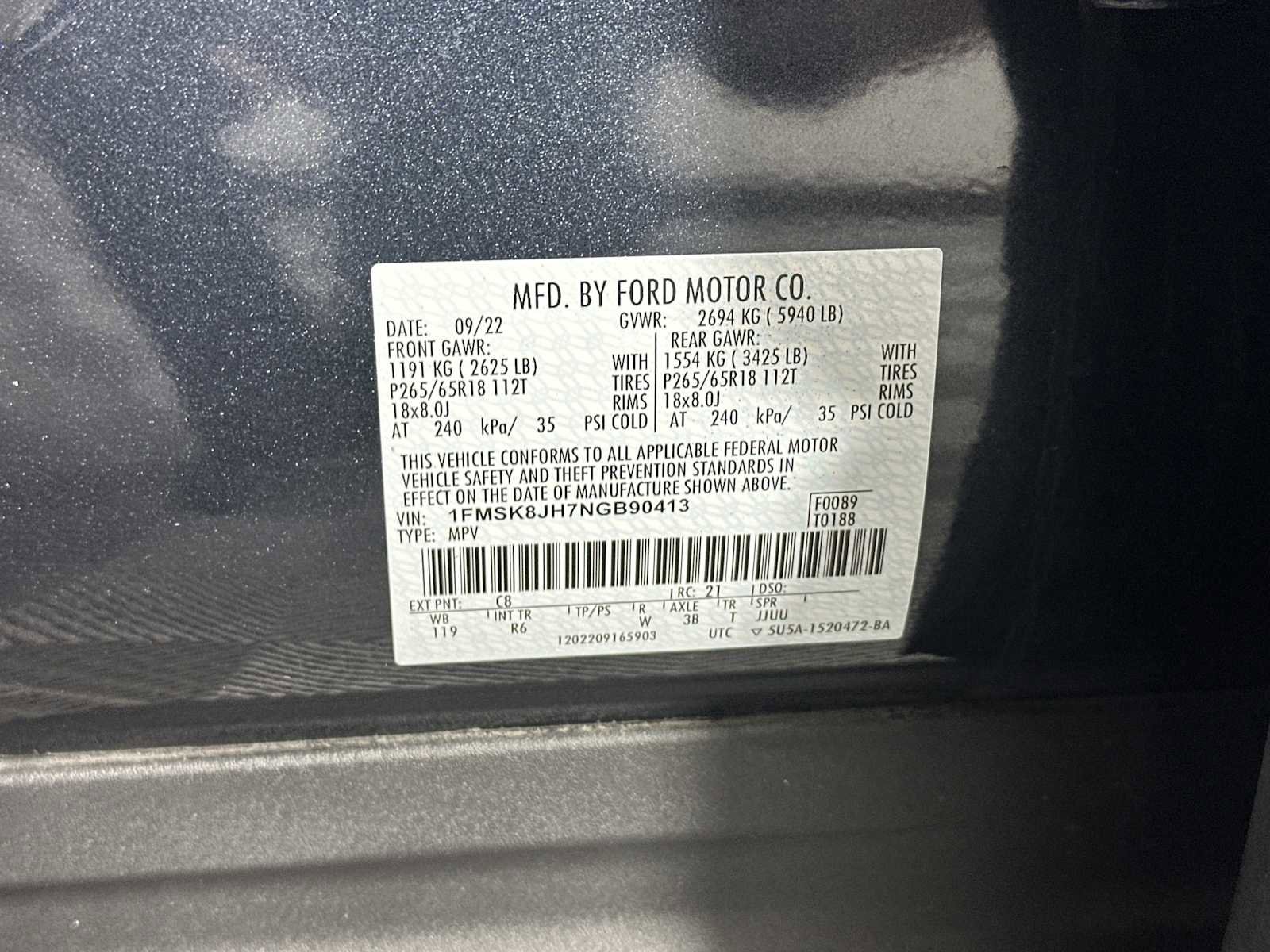 Used 2022 Ford Explorer Timberline image 36