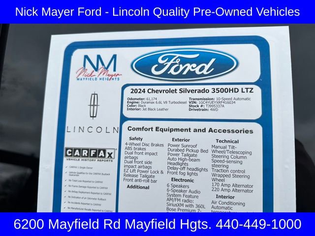Used 2024 Chevrolet Silverado 3500 LTZ w/ LTZ Convenience Package image 16