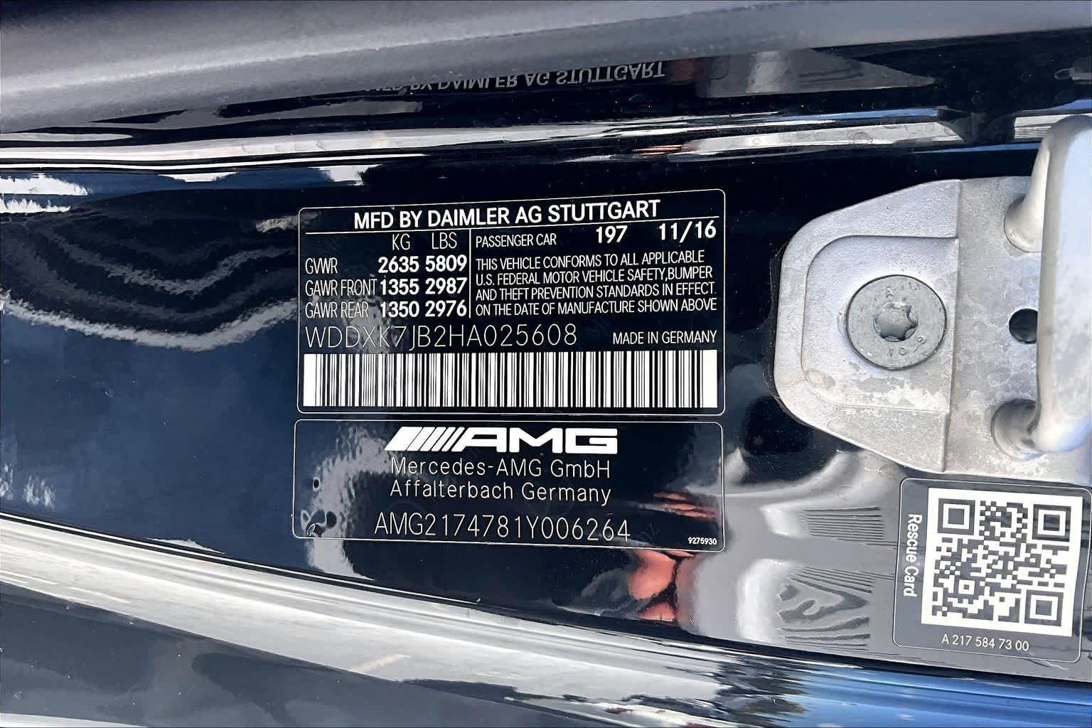 Used 2017 Mercedes-Benz S 63 AMG 4MATIC Cabriolet w/ Driver Assistance Package image 35