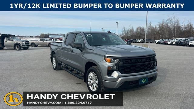 Certified 2023 Chevrolet Silverado 1500 Custom w/ LPO, Dark Essentials Package AWD/4WD image 1