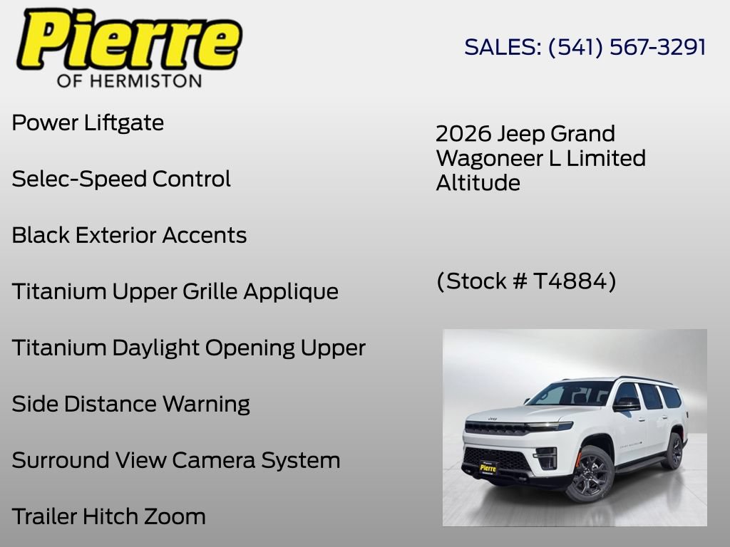 New 2026 Jeep Grand Wagoneer L Limited w/ Convenience Group I AWD/4WD image 30