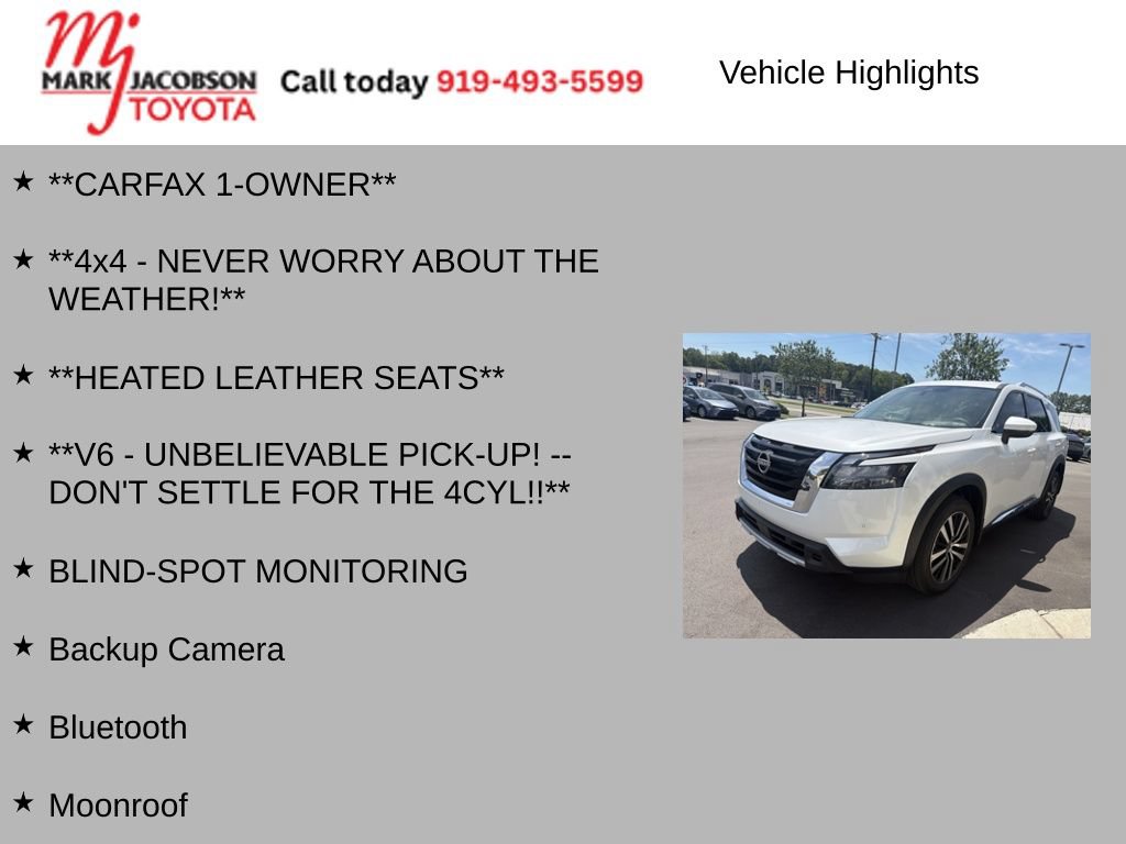 Used 2025 Nissan Pathfinder Platinum w/ Cargo Package AWD/4WD image 7