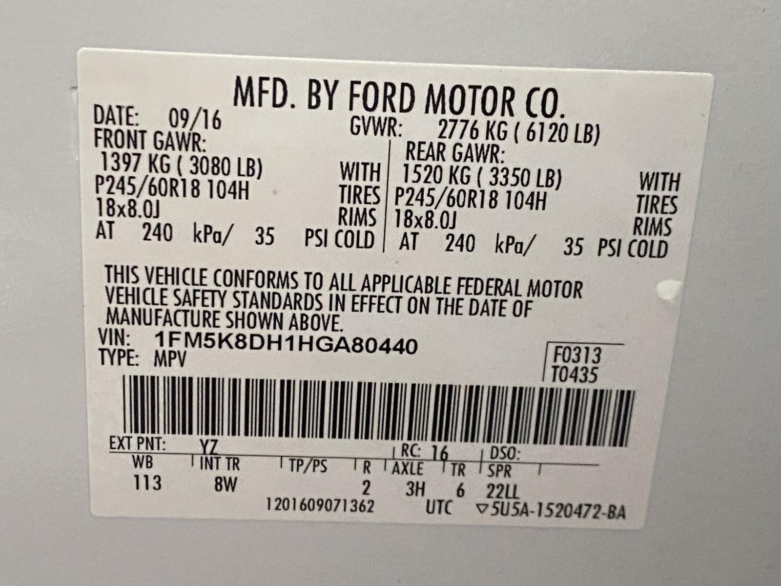 Used 2017 Ford Explorer XLT AWD/4WD image 30