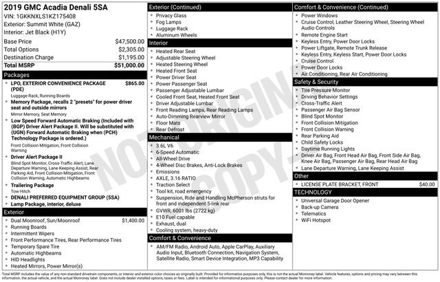 Used 2019 GMC Acadia Denali image 41