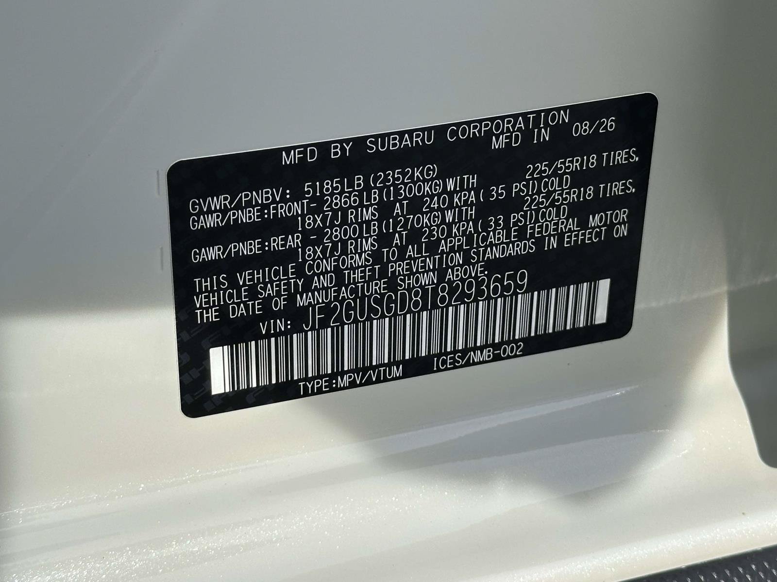 New 2026 Subaru Crosstrek 2.5i Sport AWD/4WD image 15