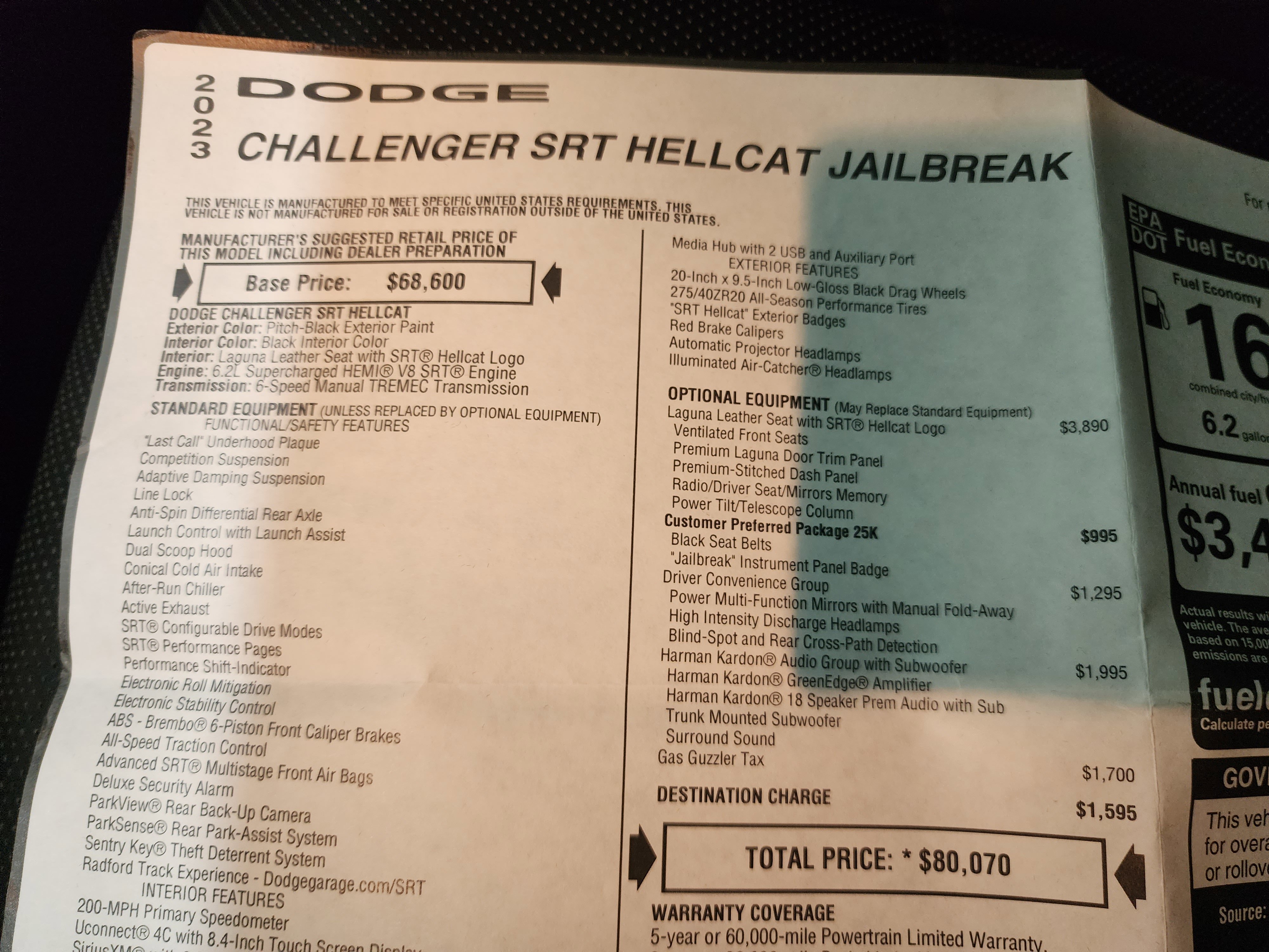 Used 2023 Dodge Challenger SRT Hellcat image 42