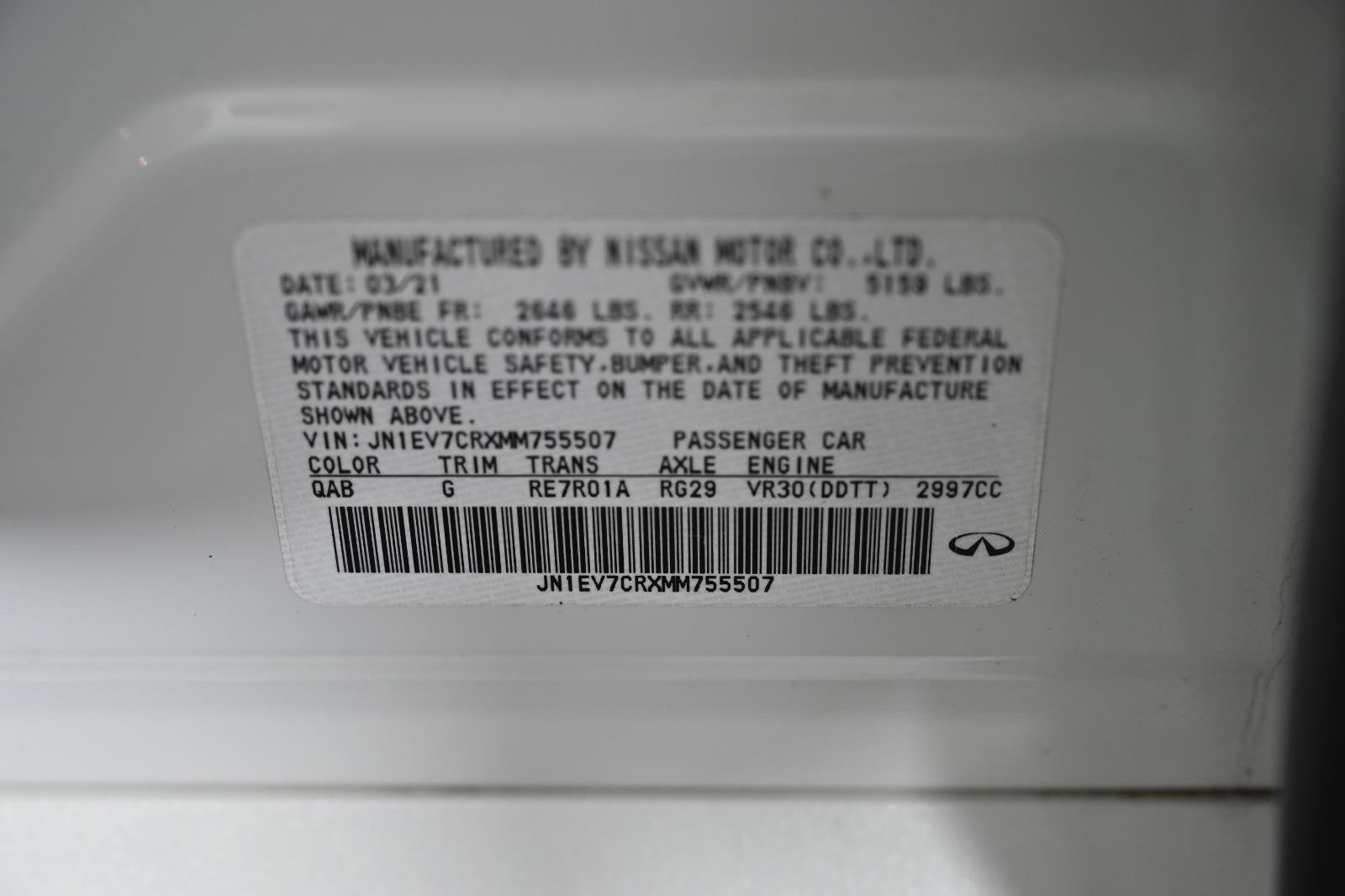 Used 2021 INFINITI Q50 Sensory w/ Cargo Package image 34