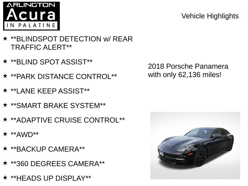 Used 2018 Porsche Panamera 4S AWD/4WD image 7
