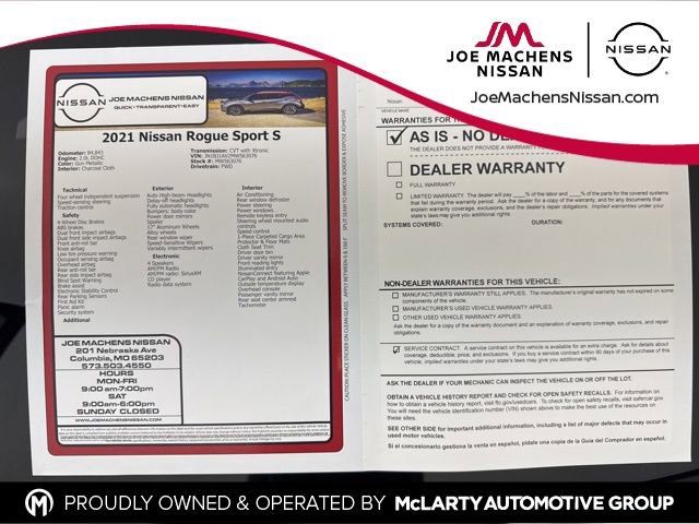 Used 2021 Nissan Rogue Sport S image 31