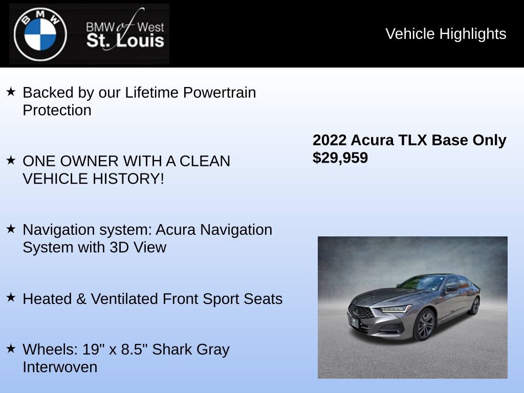 Used 2022 Acura TLX SH-AWD w/ A-SPEC Pkg image 7