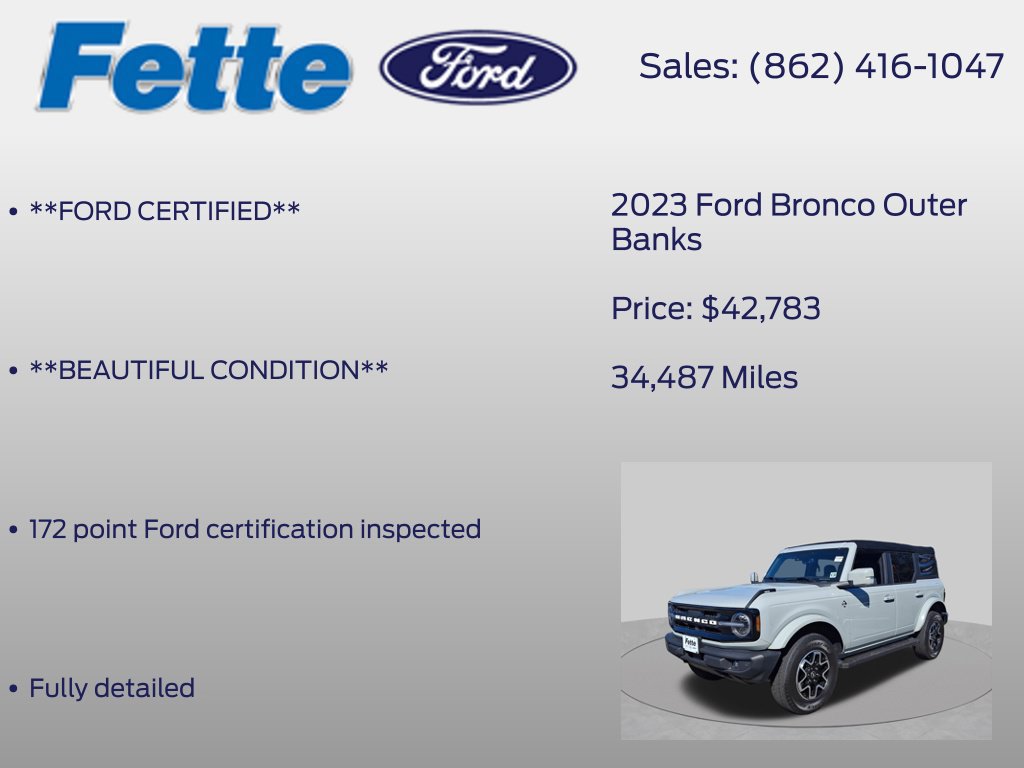 Used 2023 Ford Bronco Outer Banks AWD/4WD image 6