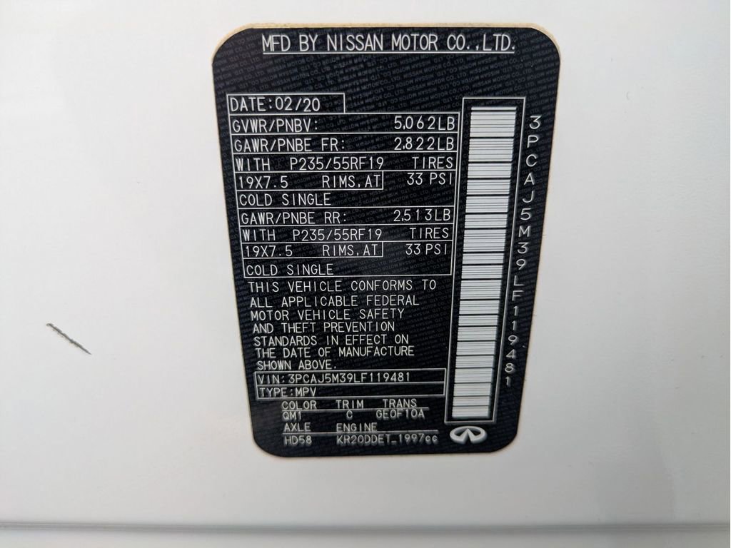 Used 2020 INFINITI QX50 Luxe AWD/4WD image 39