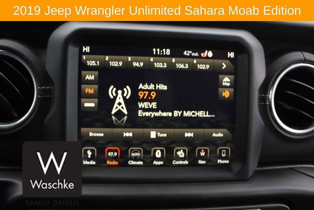 Used 2019 Jeep Wrangler Unlimited Sahara w/ Quick Order Package 24M Moab image 42