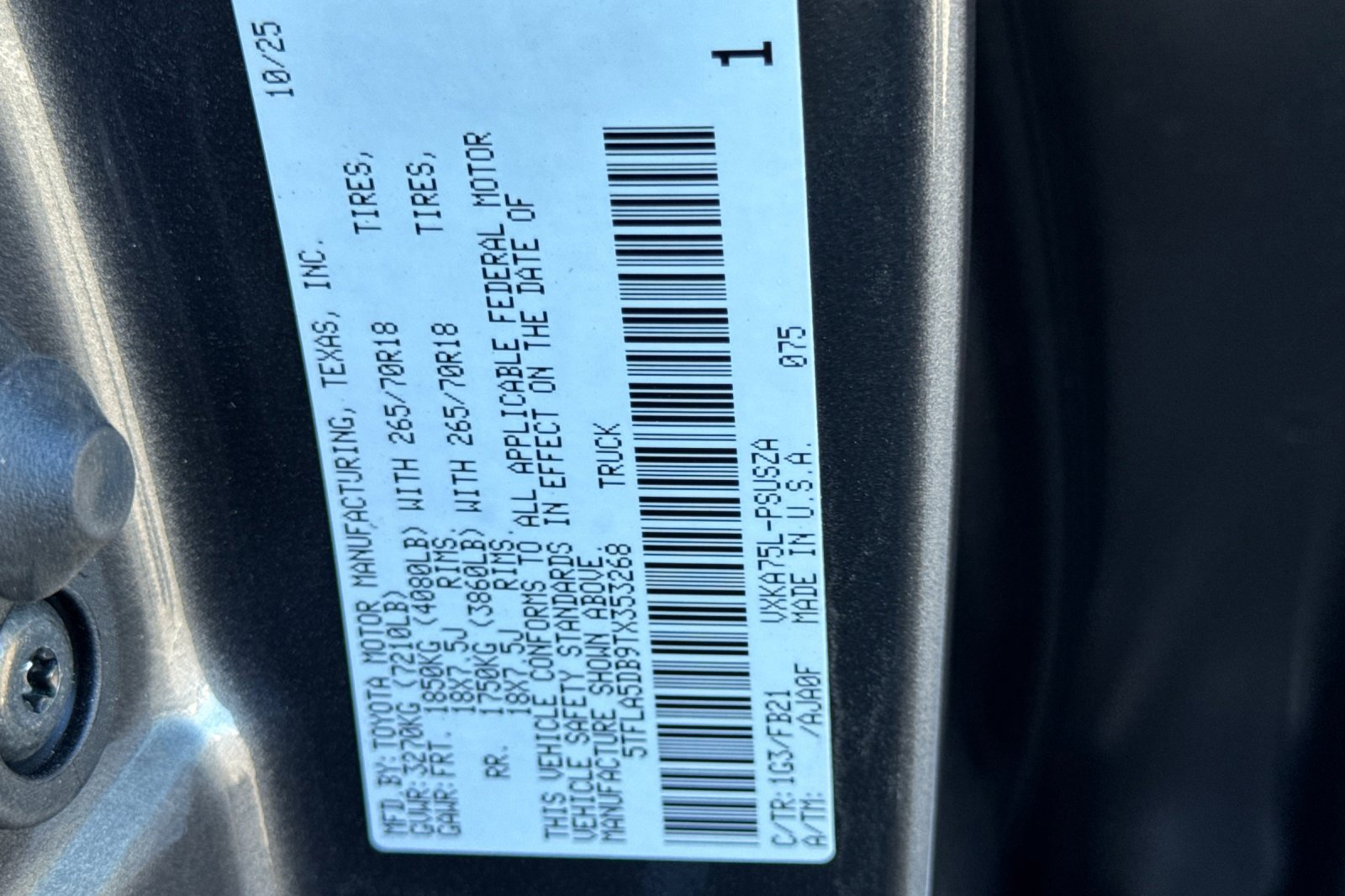 New 2026 Toyota Tundra SR5 image 33