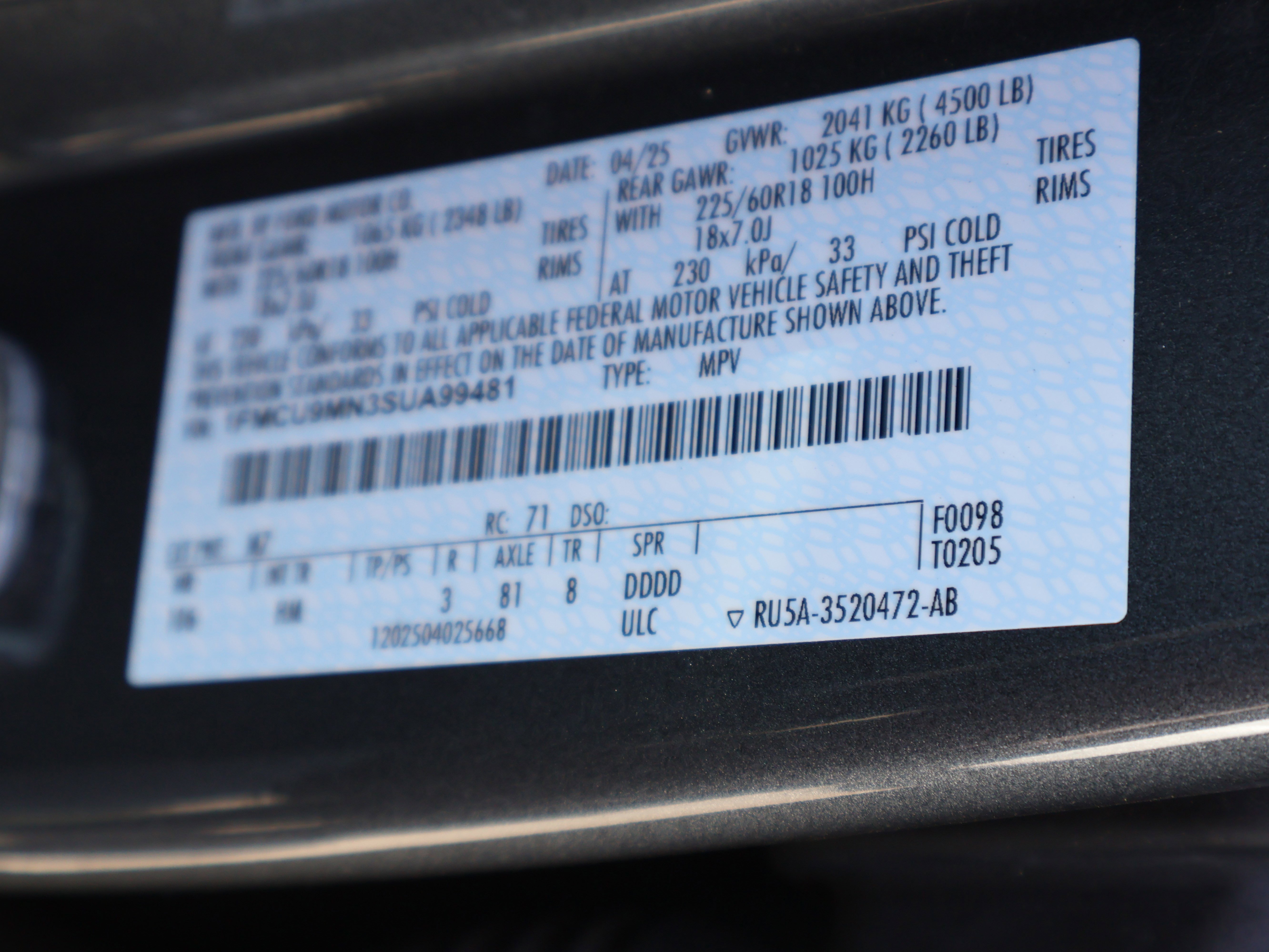 Used 2025 Ford Escape ST-Line AWD/4WD image 37