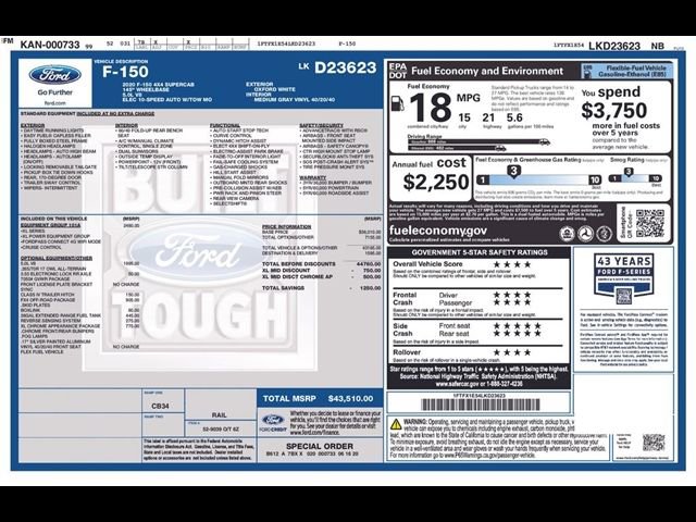 Used 2020 Ford F150 XL w/ Equipment Group 101A Mid image 30