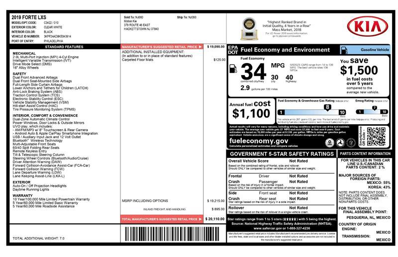 Used 2019 Kia Forte LXS image 26