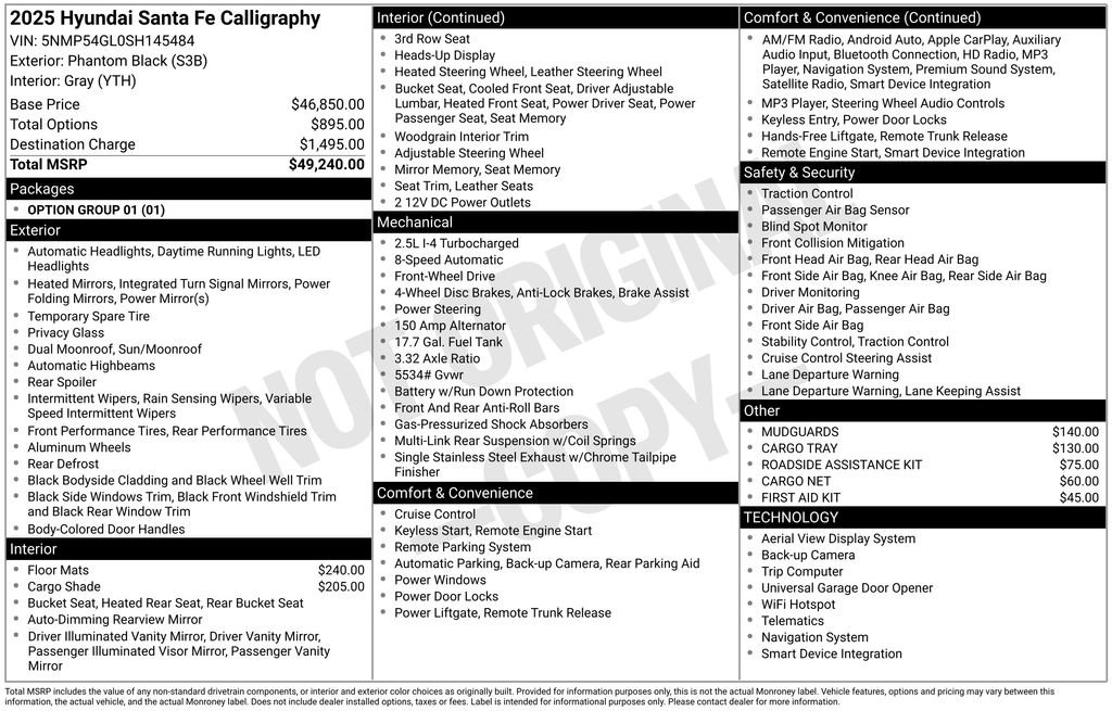 Used 2025 Hyundai Santa Fe Calligraphy FWD image 4