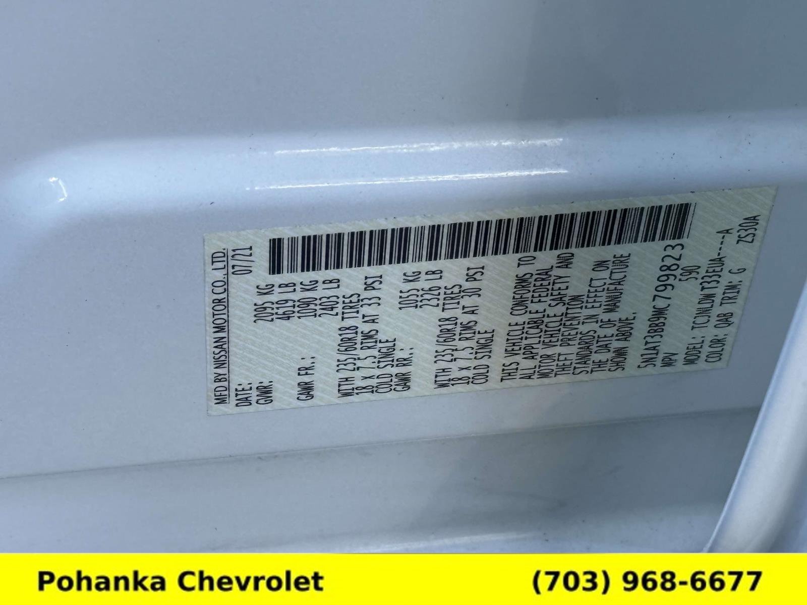 Used 2021 Nissan Rogue SV AWD/4WD image 30