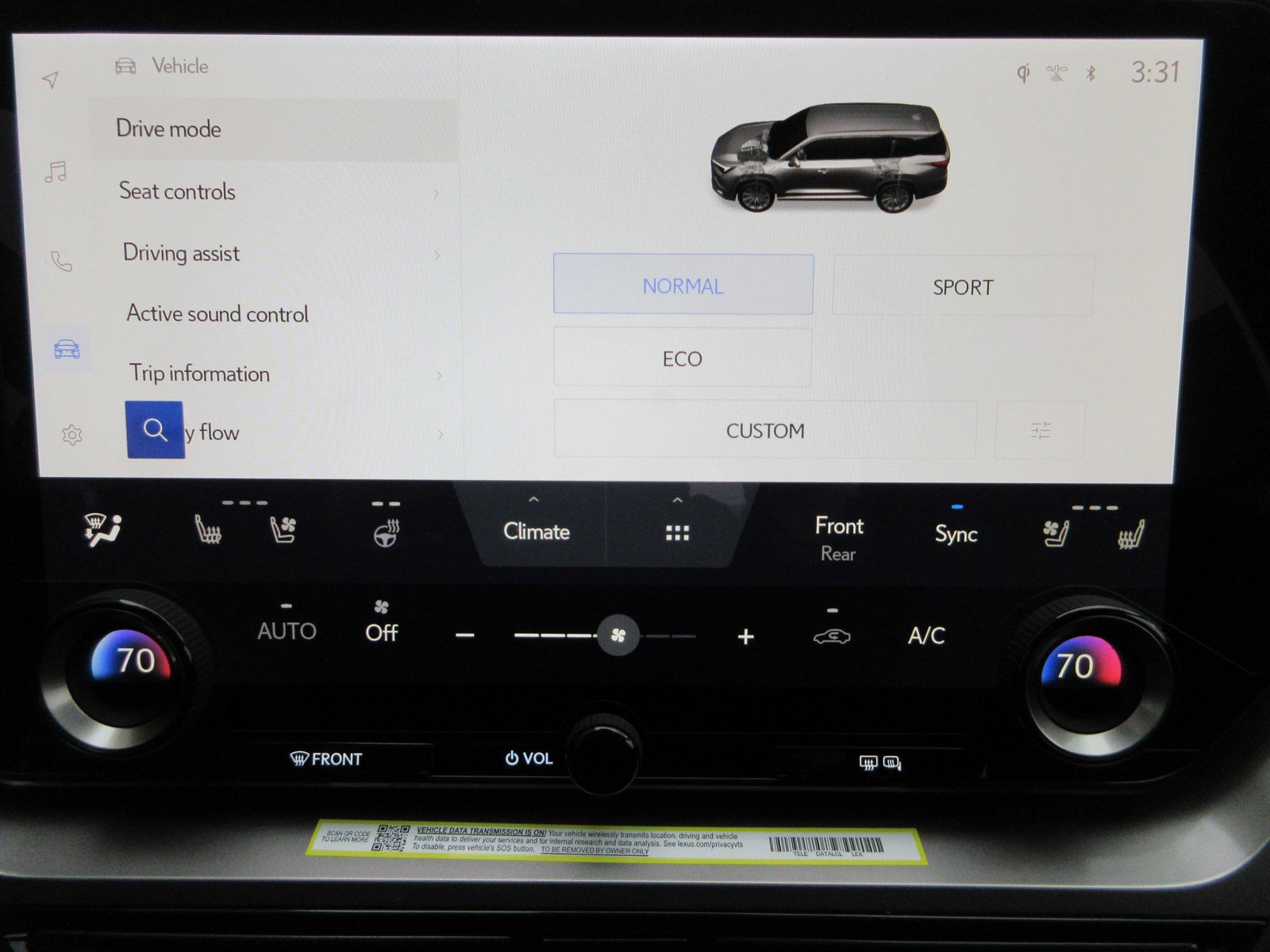 New 2026 Lexus TX 500h AWD image 44