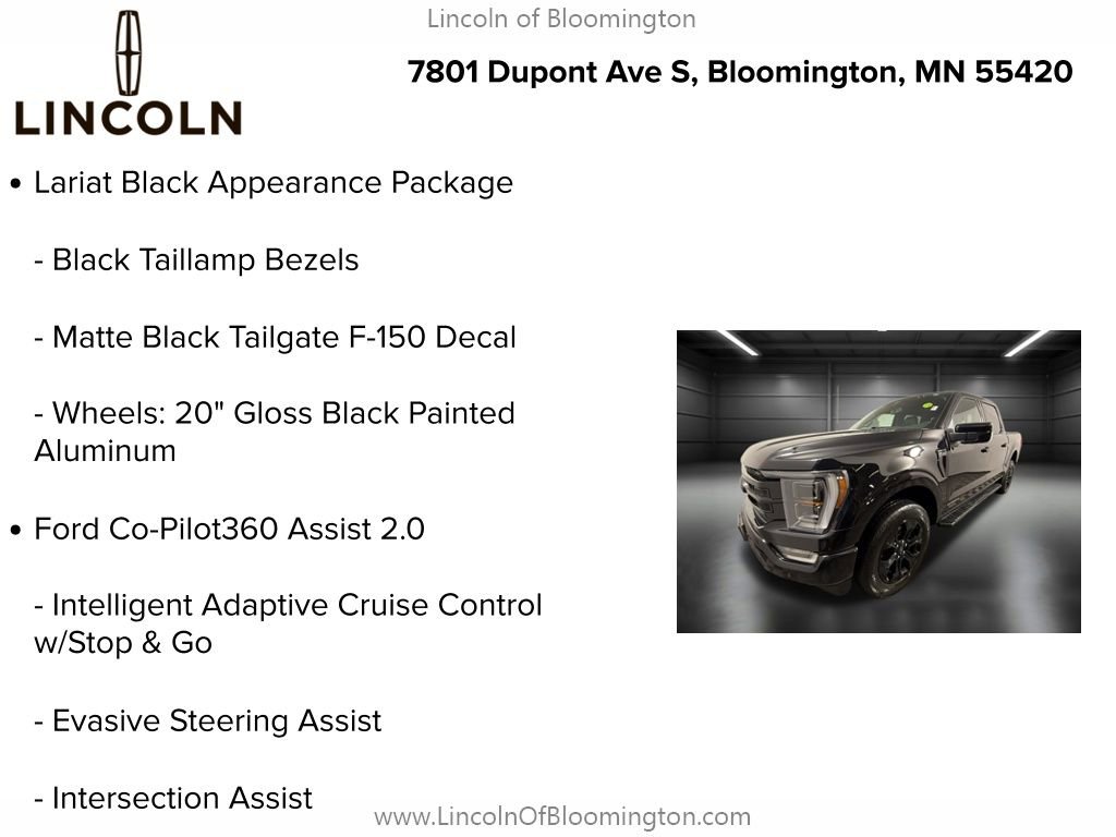 Used 2023 Ford F150 Lariat w/ Equipment Group 502A High image 9