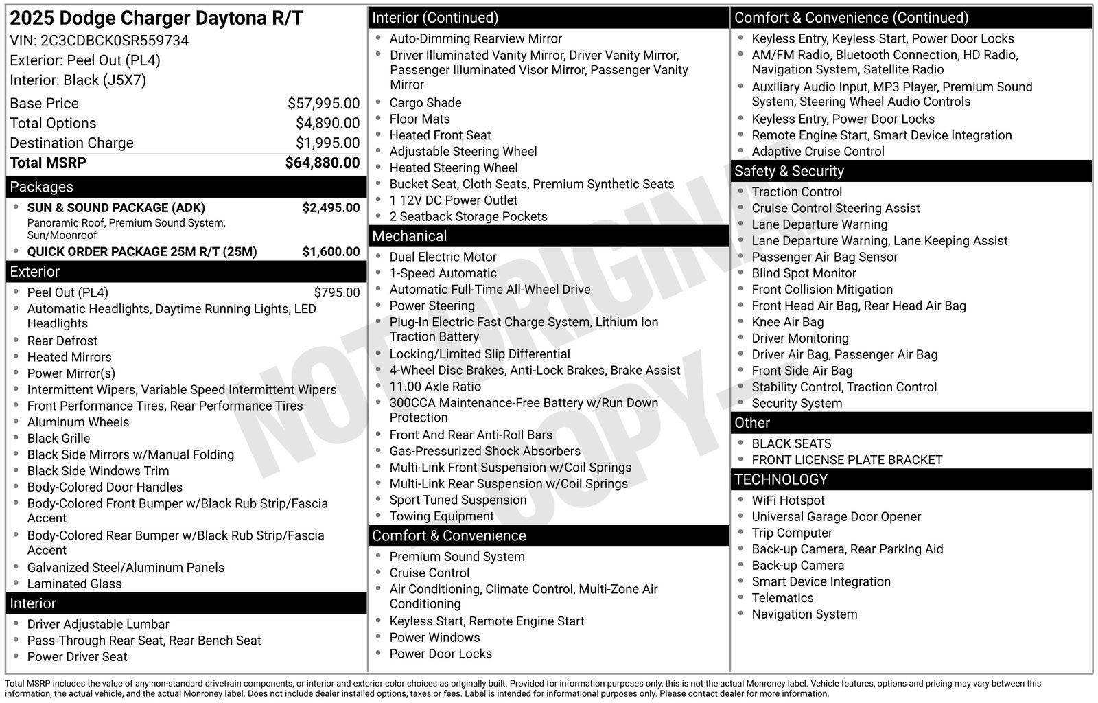 New 2025 Dodge Charger R/T w/ Sun & Sound Package image 21