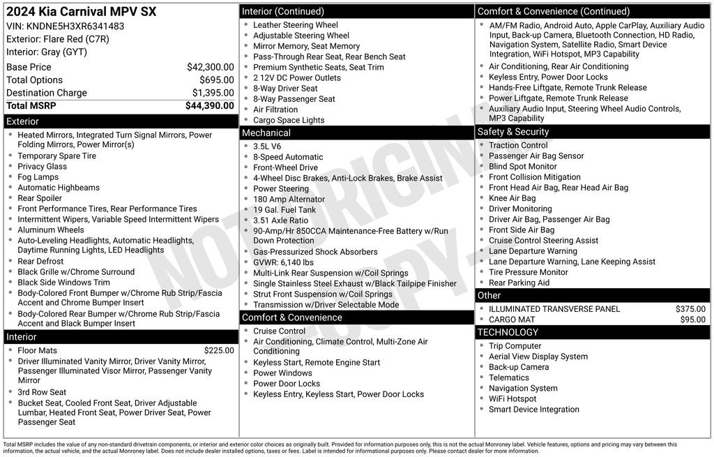 Used 2024 Kia Carnival SX image 37