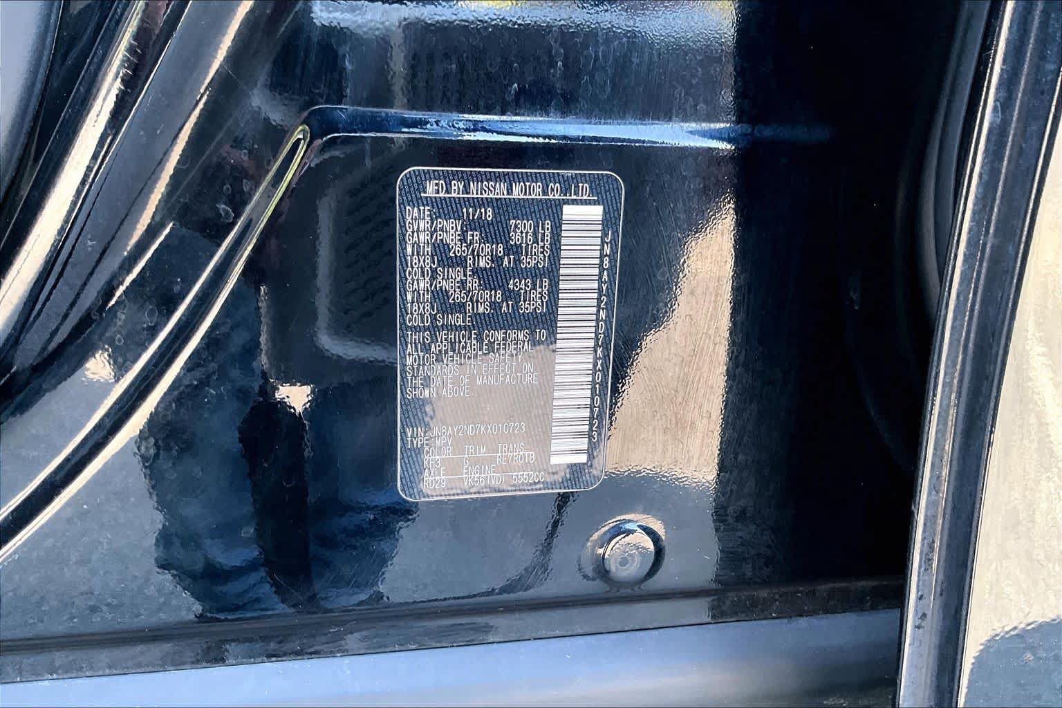 Used 2019 Nissan Armada SV w/ Driver Package RWD image 34
