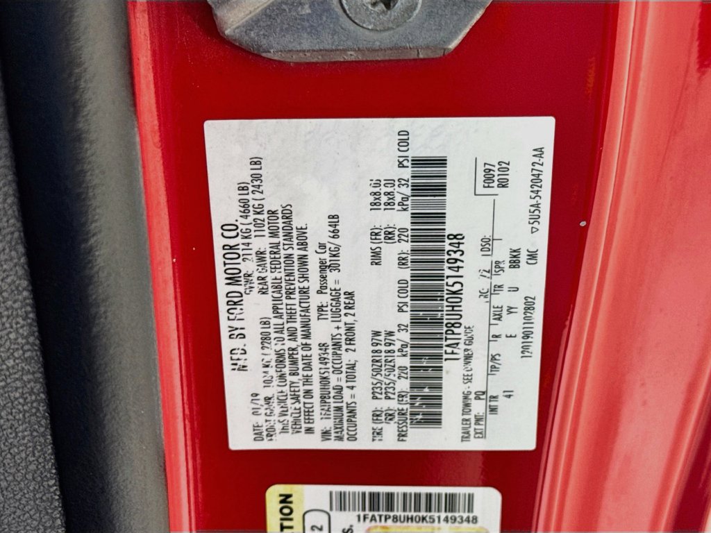 Used 2019 Ford Mustang Premium RWD image 37