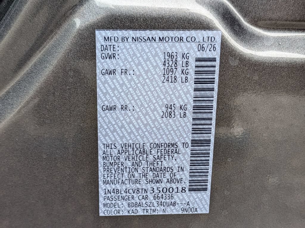New 2026 Nissan Altima 2.5 SR w/ SR Premium Package FWD image 31