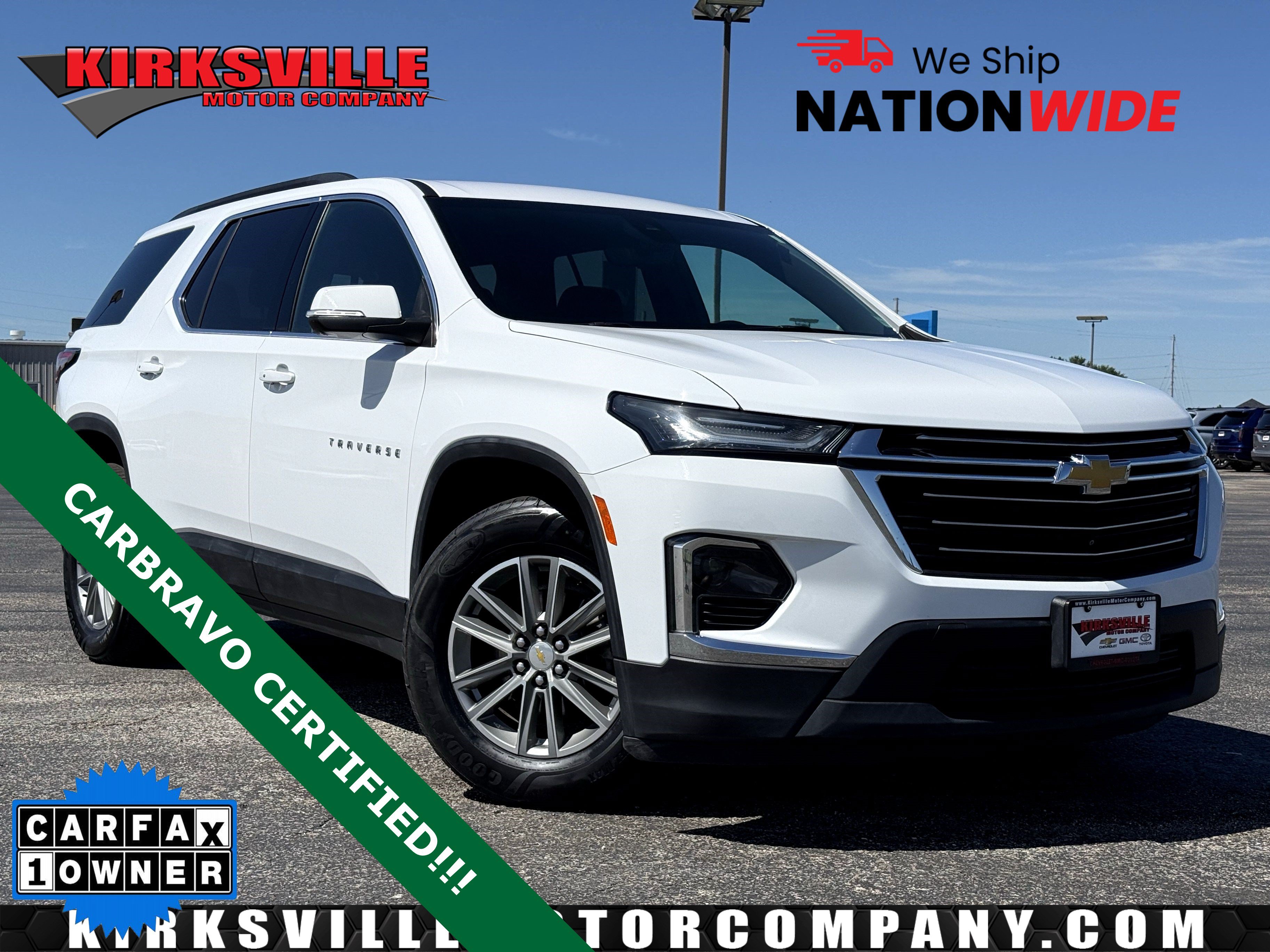 Certified 2023 Chevrolet Traverse LT w/ Rear Camera Mirror Package AWD/4WD image 1