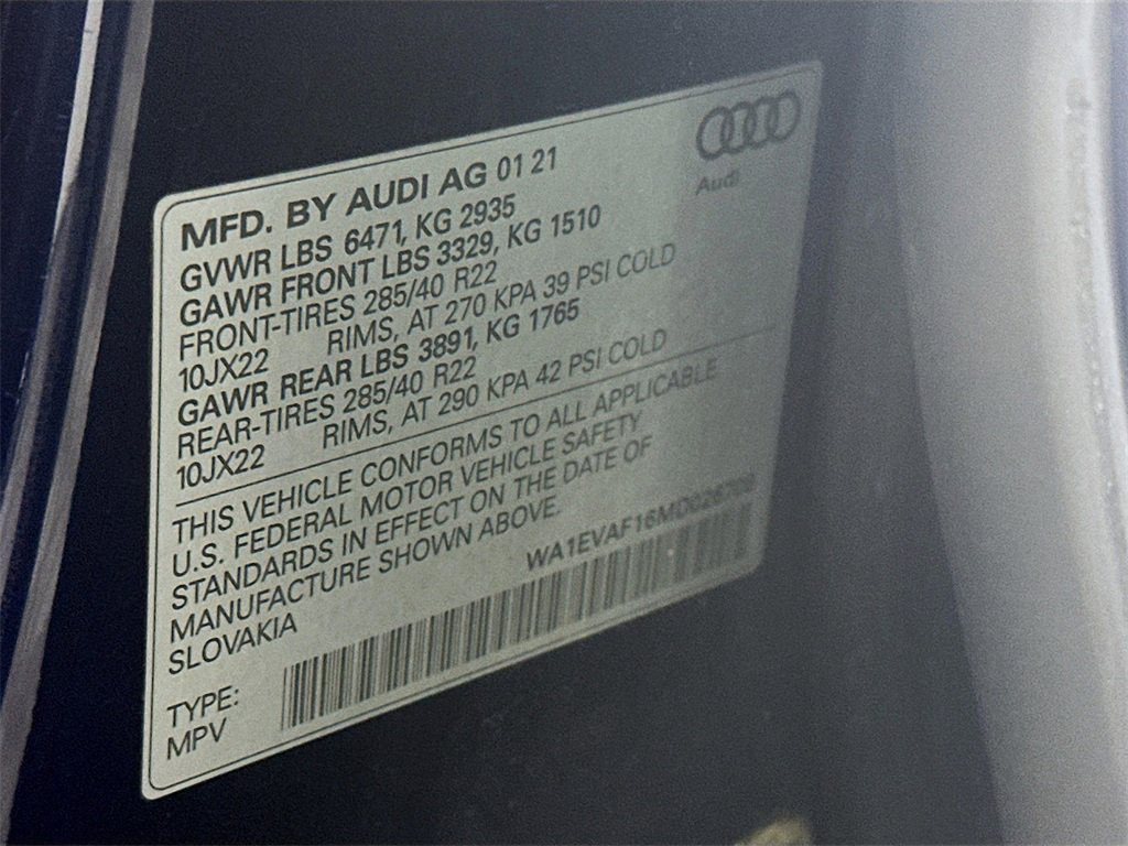 Used 2021 Audi Q8 Premium Plus w/ Premium Plus Package image 35