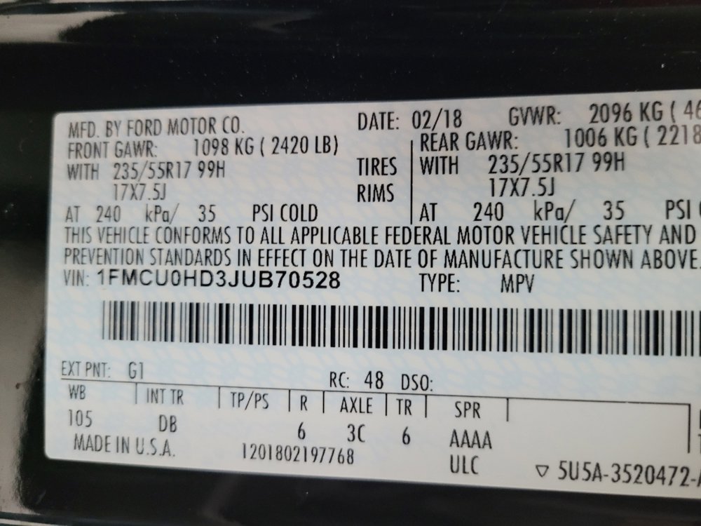 Used 2018 Ford Escape SEL FWD image 33